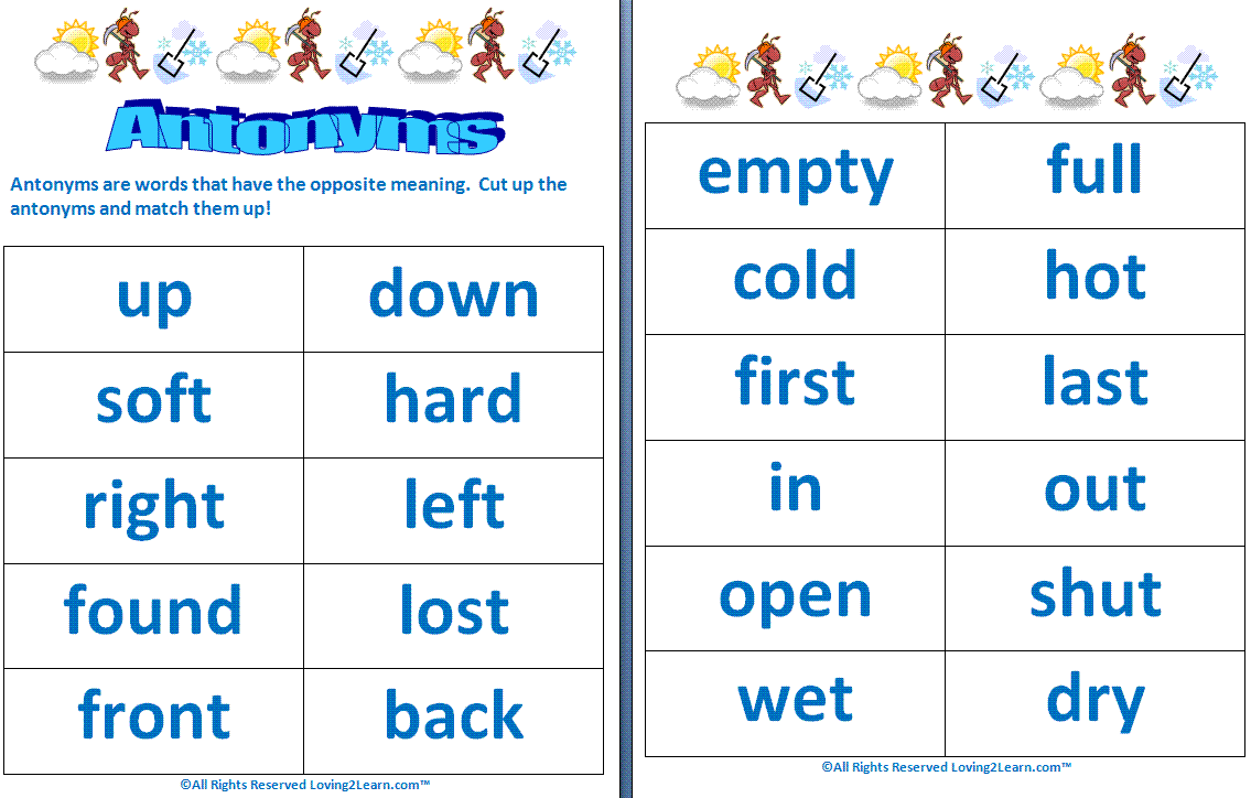 Printables Example Of Antonyms example of an antonym scalien scalien