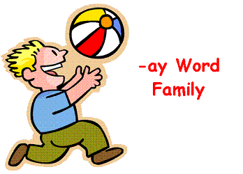 Worksheets Word Family Ay super subjects its easy to read and write word families ay family ay